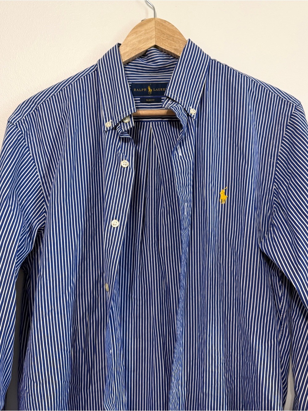 Ralph Lauren Striped Button Up Shirt Size XS Small Women’s Oversized Blue White - Picture 4 of 10